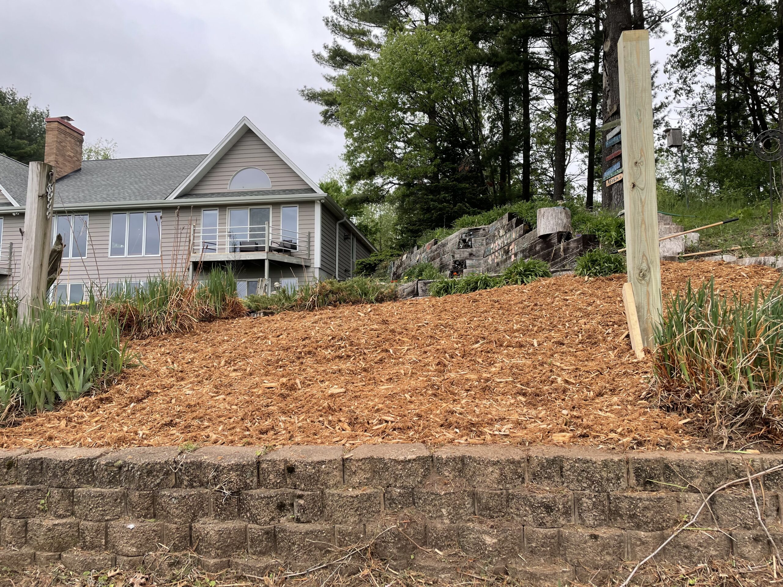 After landscaping