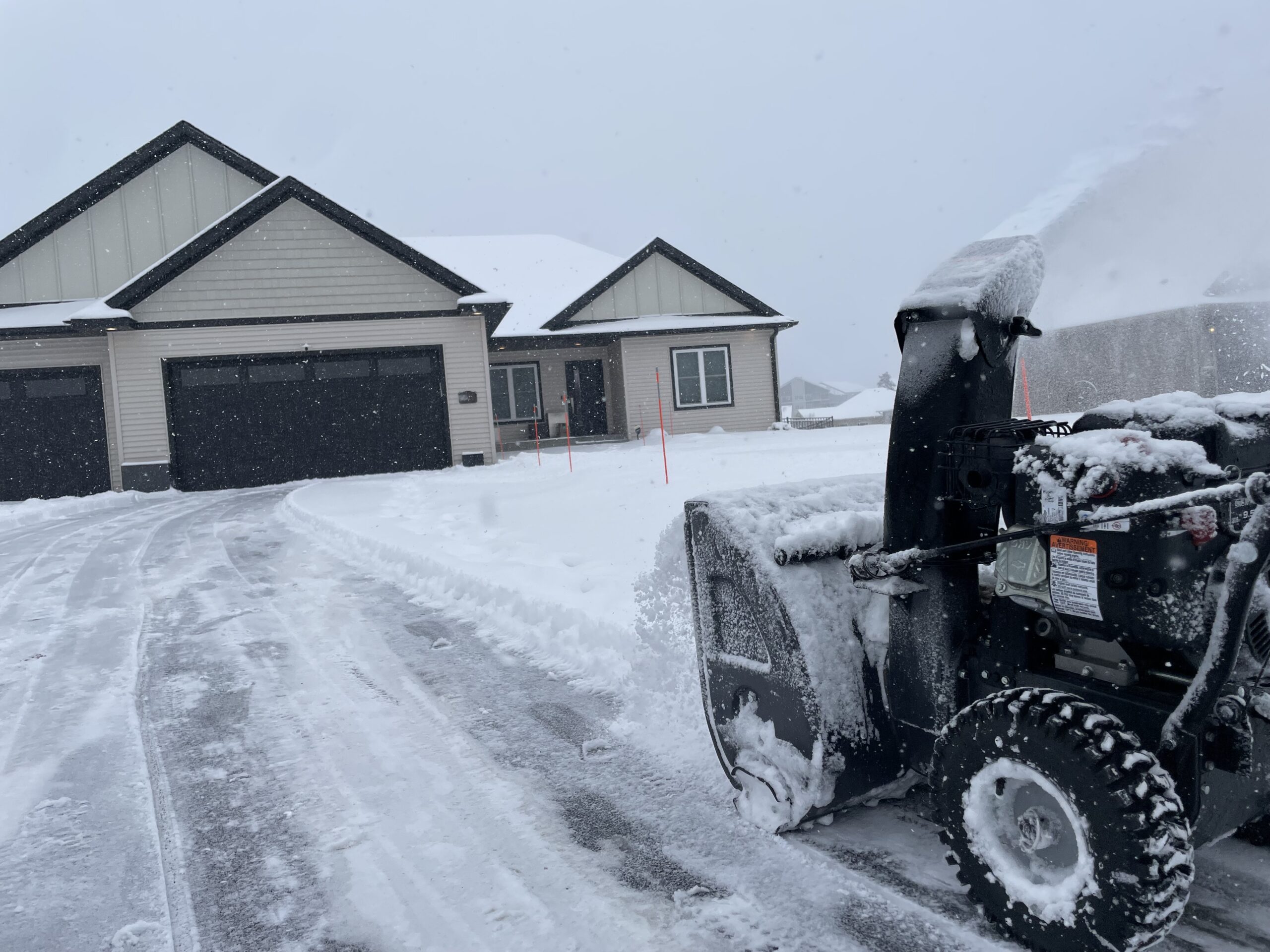 Snow blowing